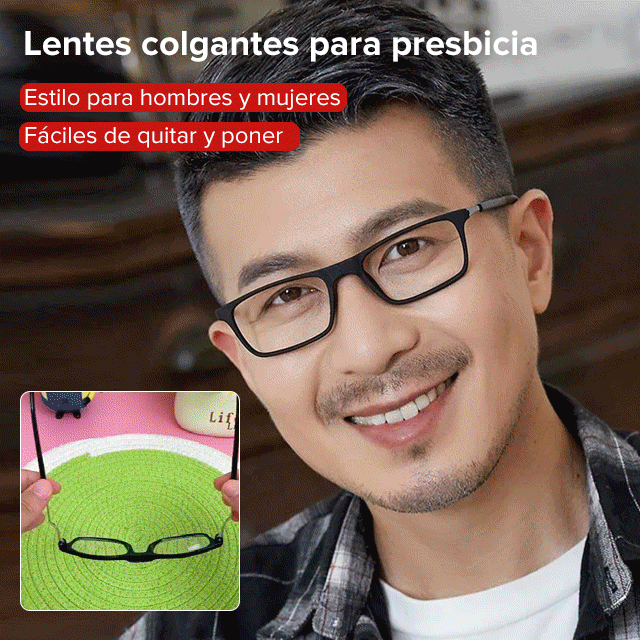 Nuevos lentes plegables para colgar en el cuello para leer
