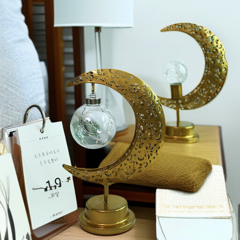 アンビエントライト 中空デザインのムーンランプ