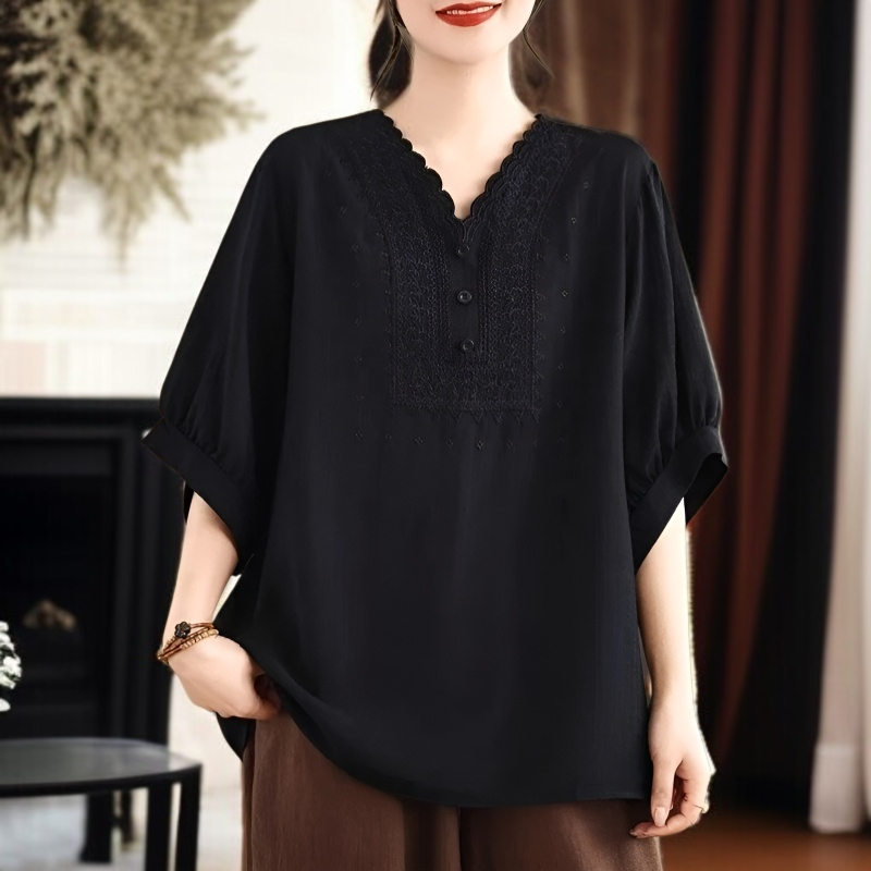 빈티지 루즈핏 여성 브이넥 루즈핏 빅사이즈 빈티지 여성 여름 상의