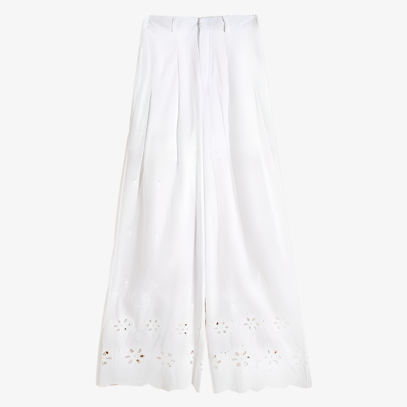 カジュアルストレートパンツ レディースファッション