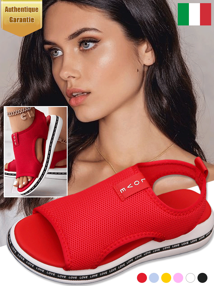 Sandales en maille orthopédique super douces