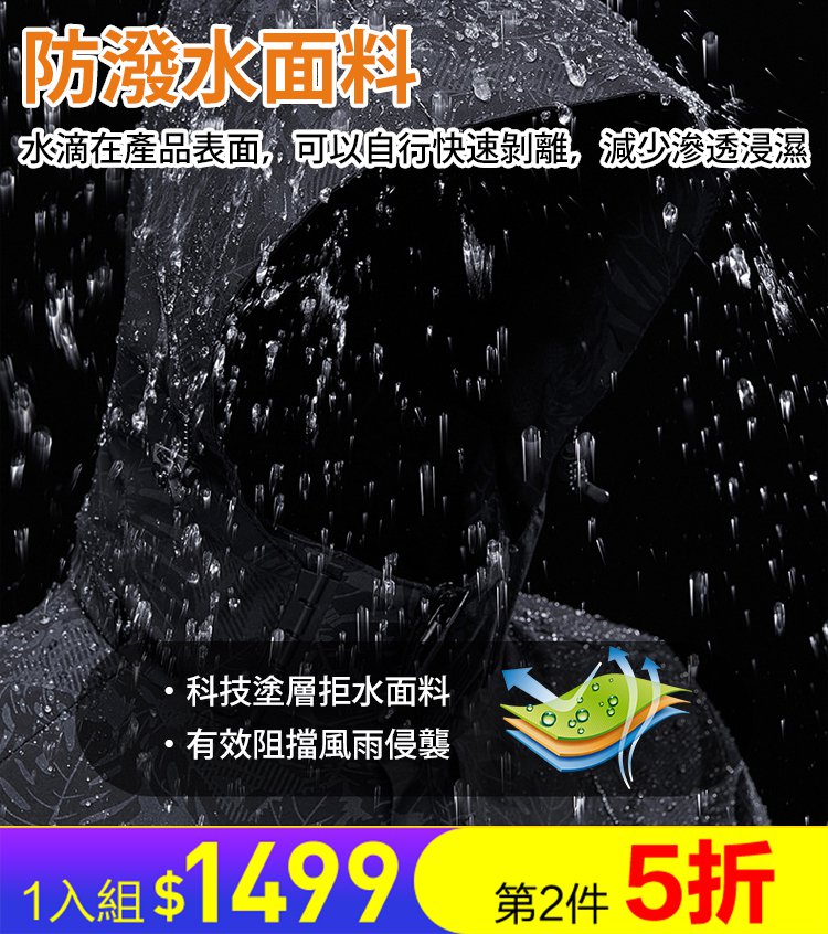 衝鋒衣防風防潑水迷彩透氣外套