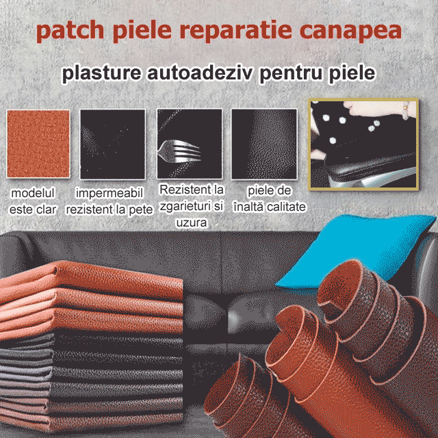 Autocolant autoadeziv din piele patched canapea