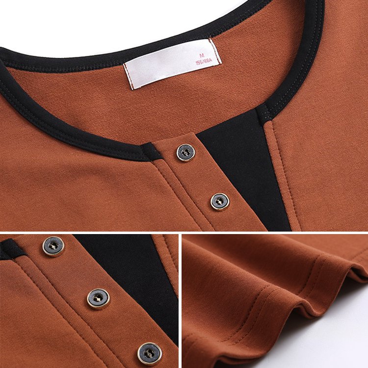 ミッドレングスカラーブロックTシャツ