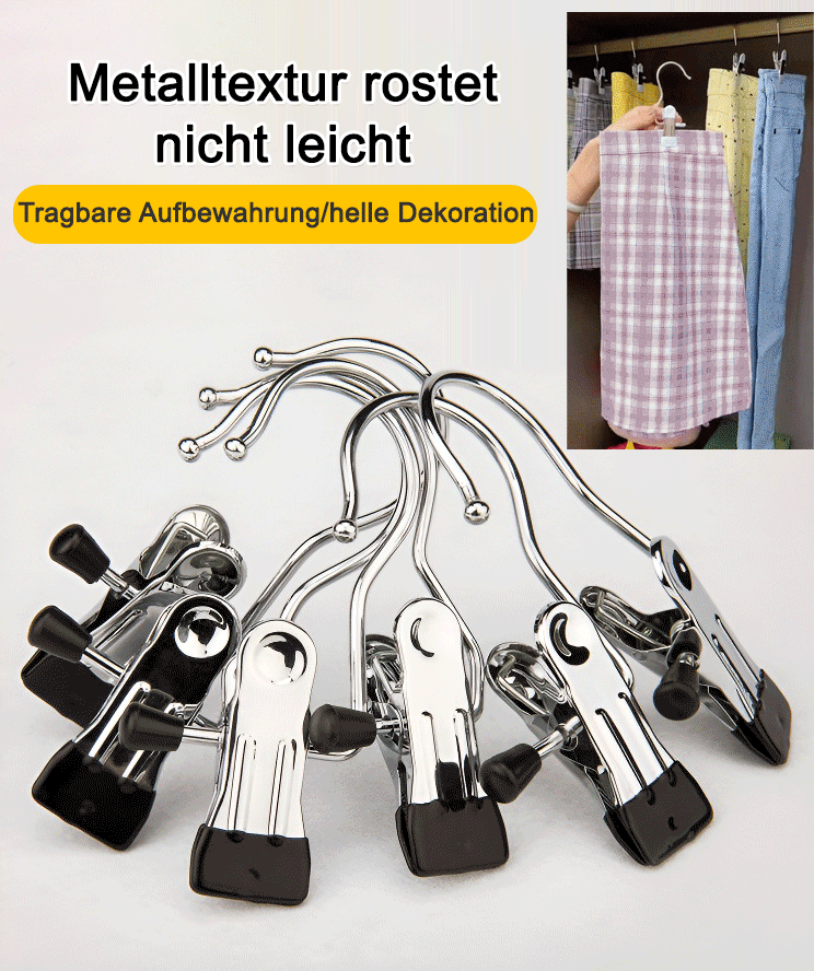 Edelstahl-Kleiderhaken-Clip