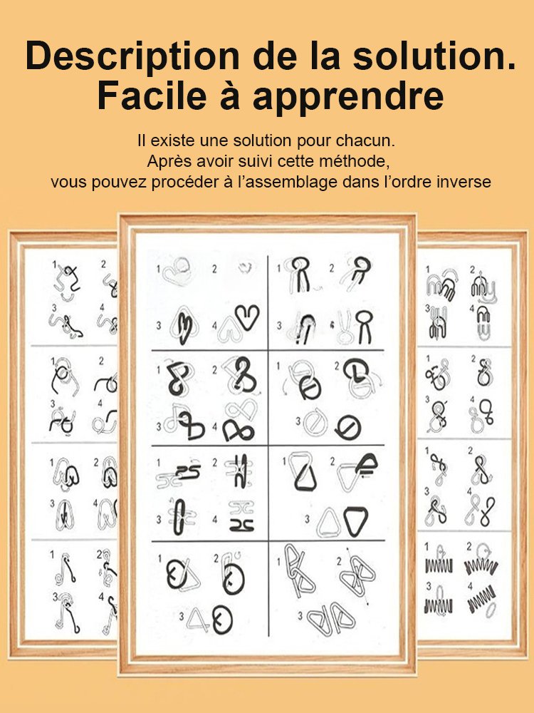IQ anneau déboutonné à neuf maillons