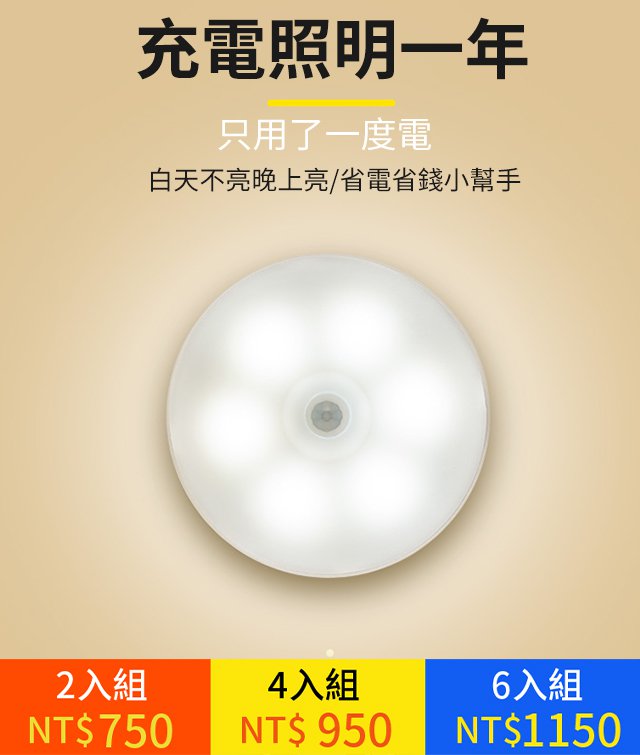 智慧感應燈小夜燈LED