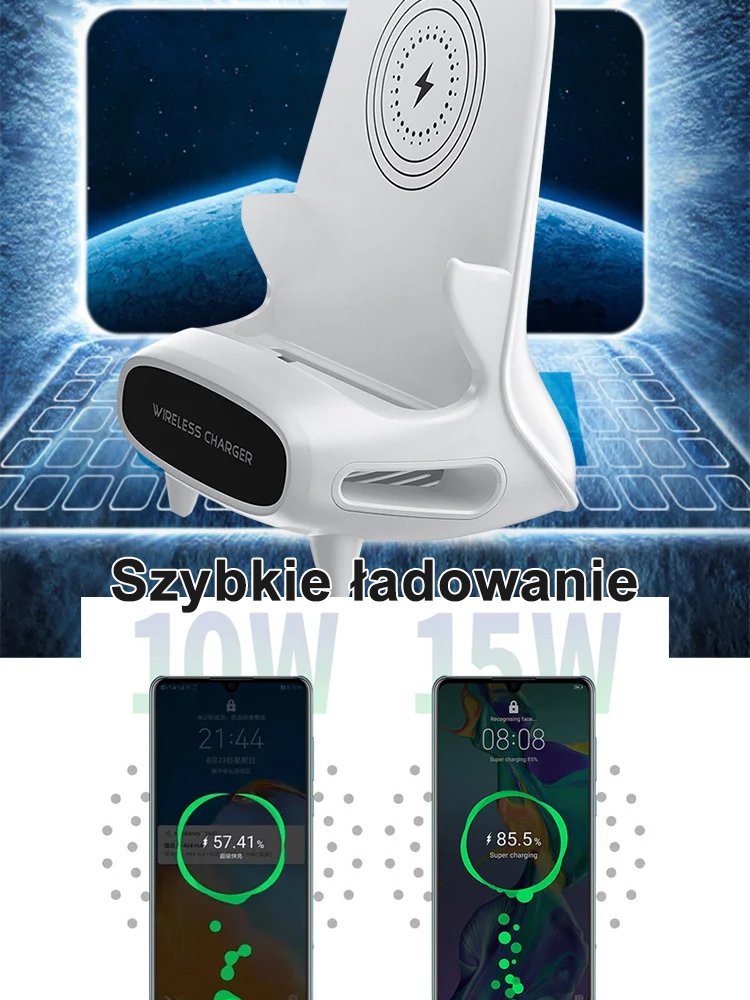 bezprzewodowy uchwyt do szybkiego ładowania telefonu komórkowego
