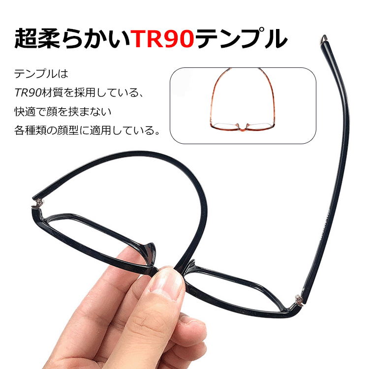 ドイツ輸入焦点変更ブルーライト防止老眼鏡