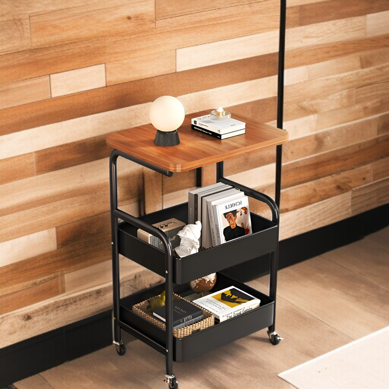 고풍 이동식 다층 선반 전체 이미지