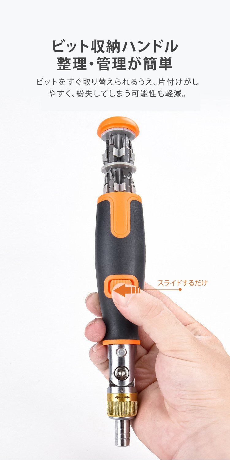 様々なネジに対応できる多機能ドライバー