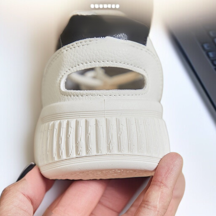 통굽으로 키 높이 효과 여성 신발