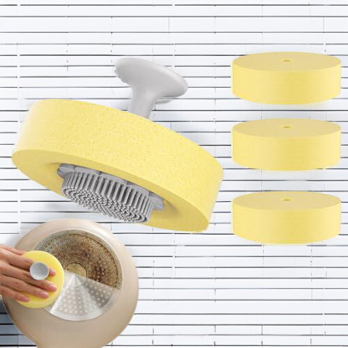 魔力洗浄スポンジが汚れを落とす様子