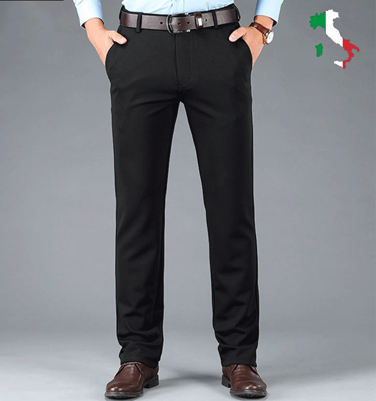 Pantalones de traje de antiarrugas con fibra viscosa para hombres