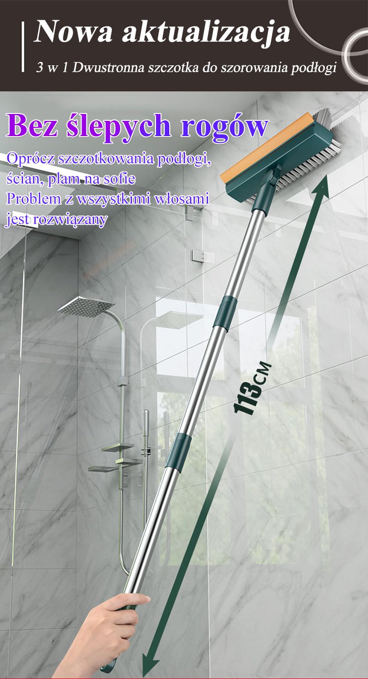 Dwustronna szczotka do szorowania podłogi 3 w 1 – widok produktu