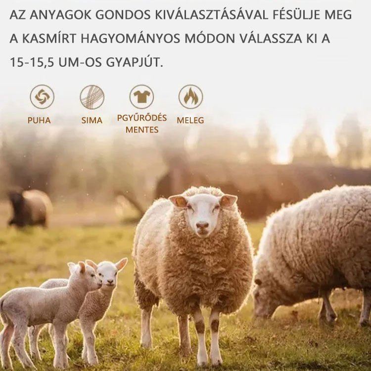 Női fordítható kasmír kabát