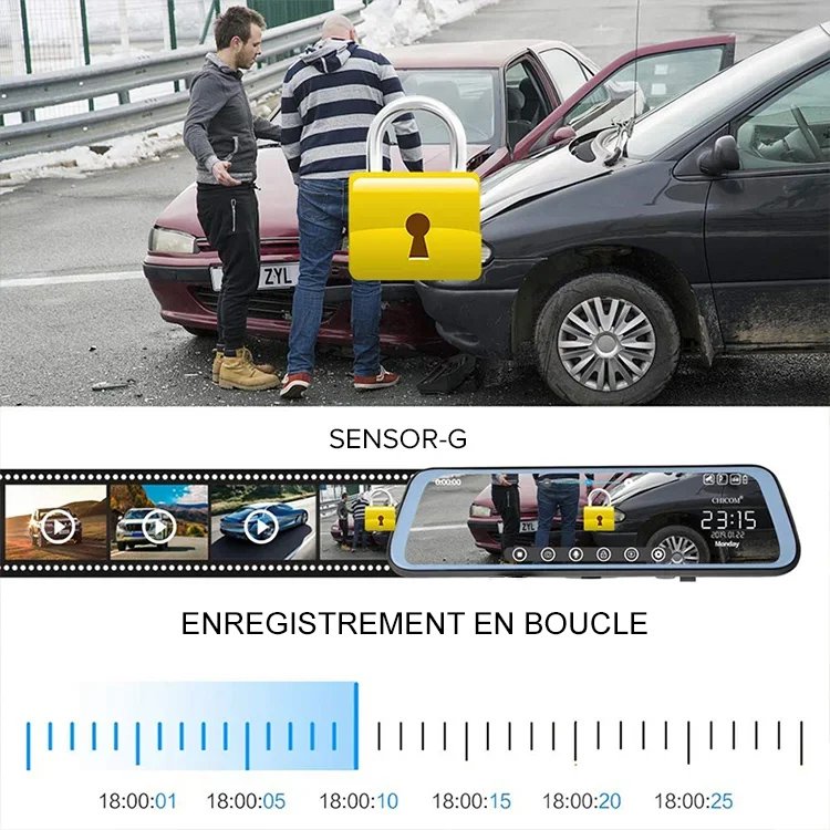 Caméra d'enregistrement automobile HD ultra-mince