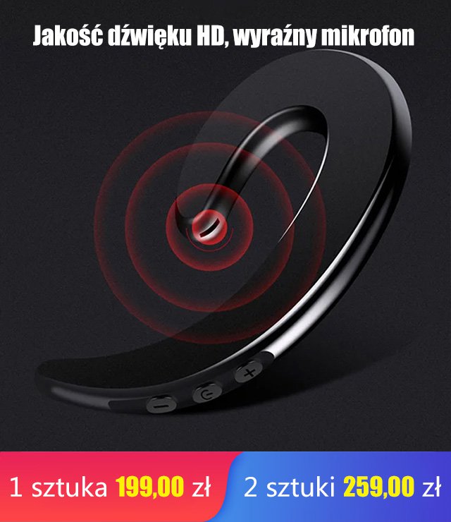 True Wireless Bluetooth4.2 Koncepcja przewodnictwa kostnego Słuchawki Mini Zaczep na ucho
