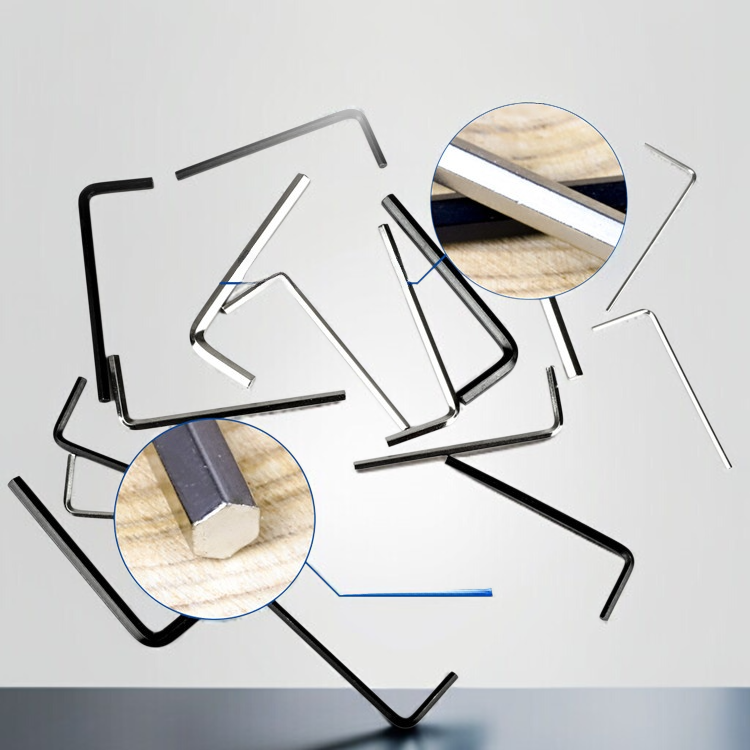 Zinc plated Allen hex key set from China