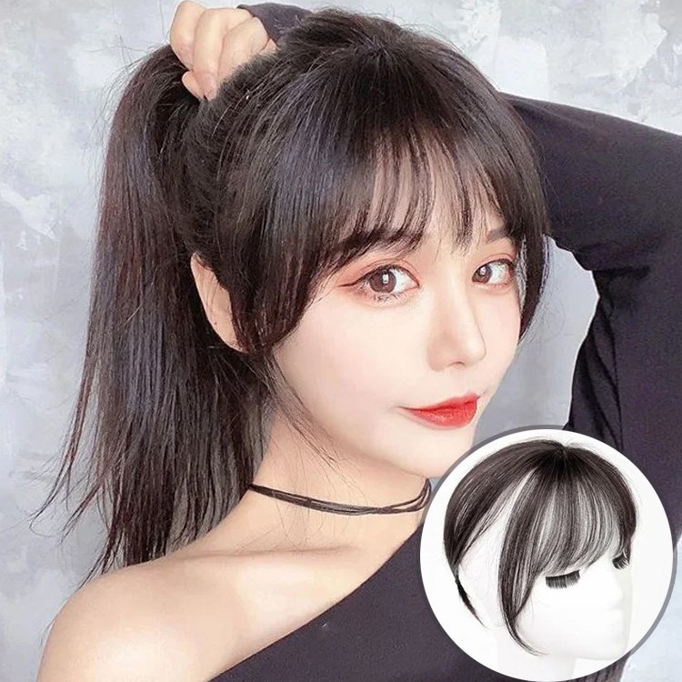 ふんわりとしている前髪ウィッグ