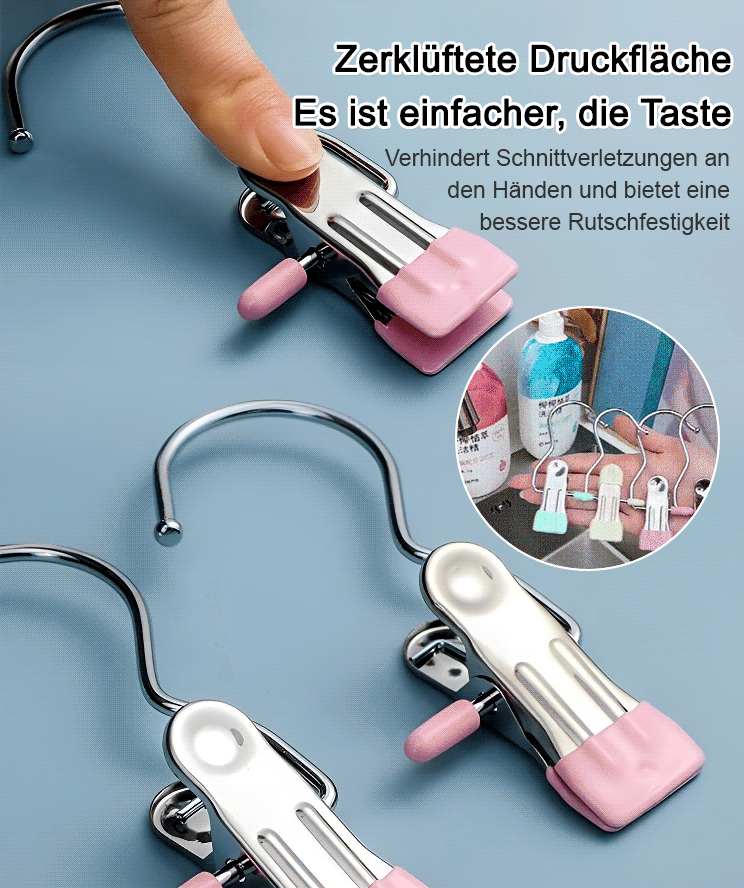 Edelstahl-Kleiderhaken-Clip