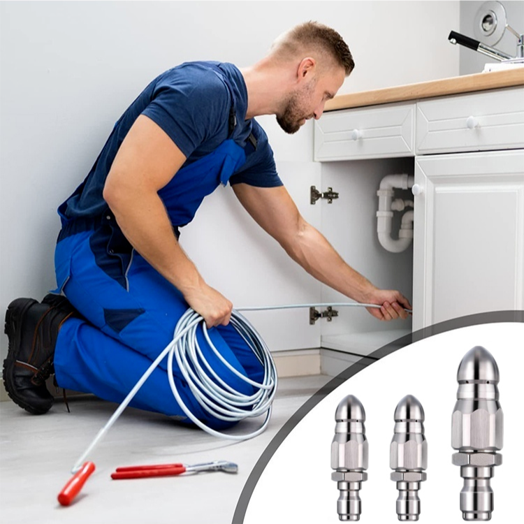 Starke Rohrreinigungs- und Baggerdüse