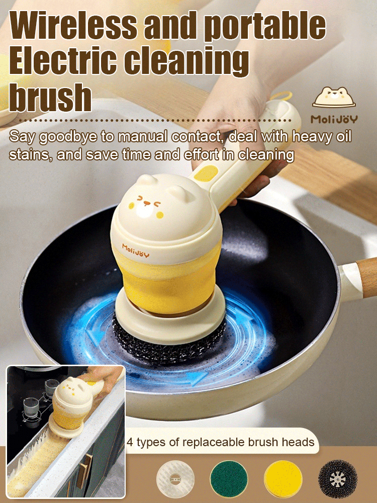 Multifunctional cordless electric cleaning brush