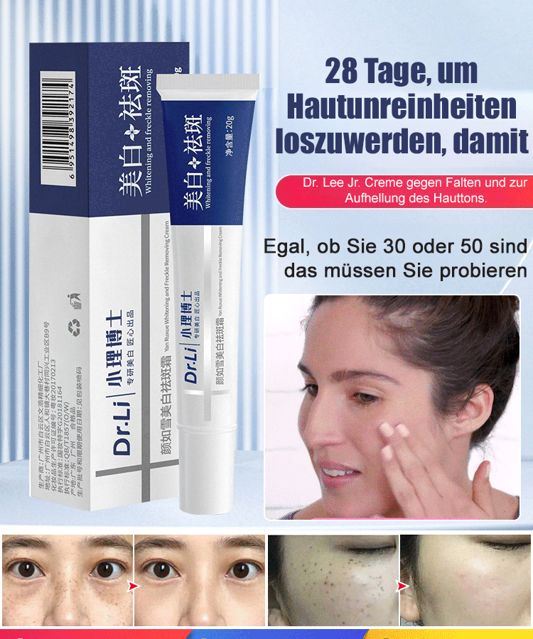 Aufhellende Creme
