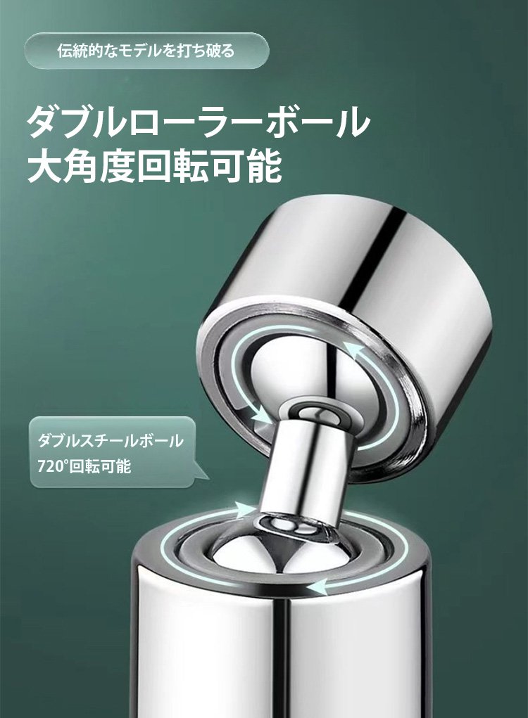 高水圧で快適な洗い物ができる蛇口シャワーヘッド