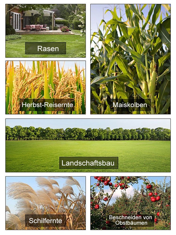 [Full Copper Motor] Tragbarer Handrasenmäher