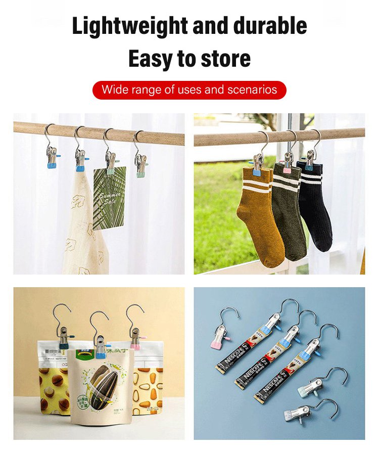 Stainless steel hanging hooks/clips