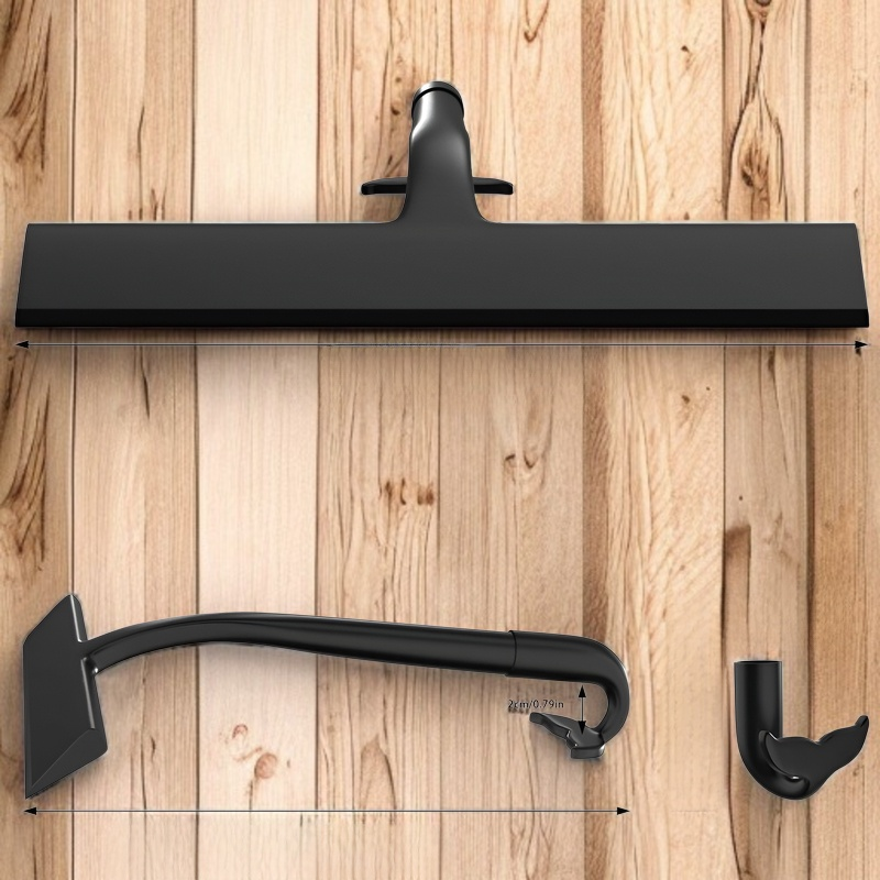 シリコンガラススクイージーで窓掃除する様子