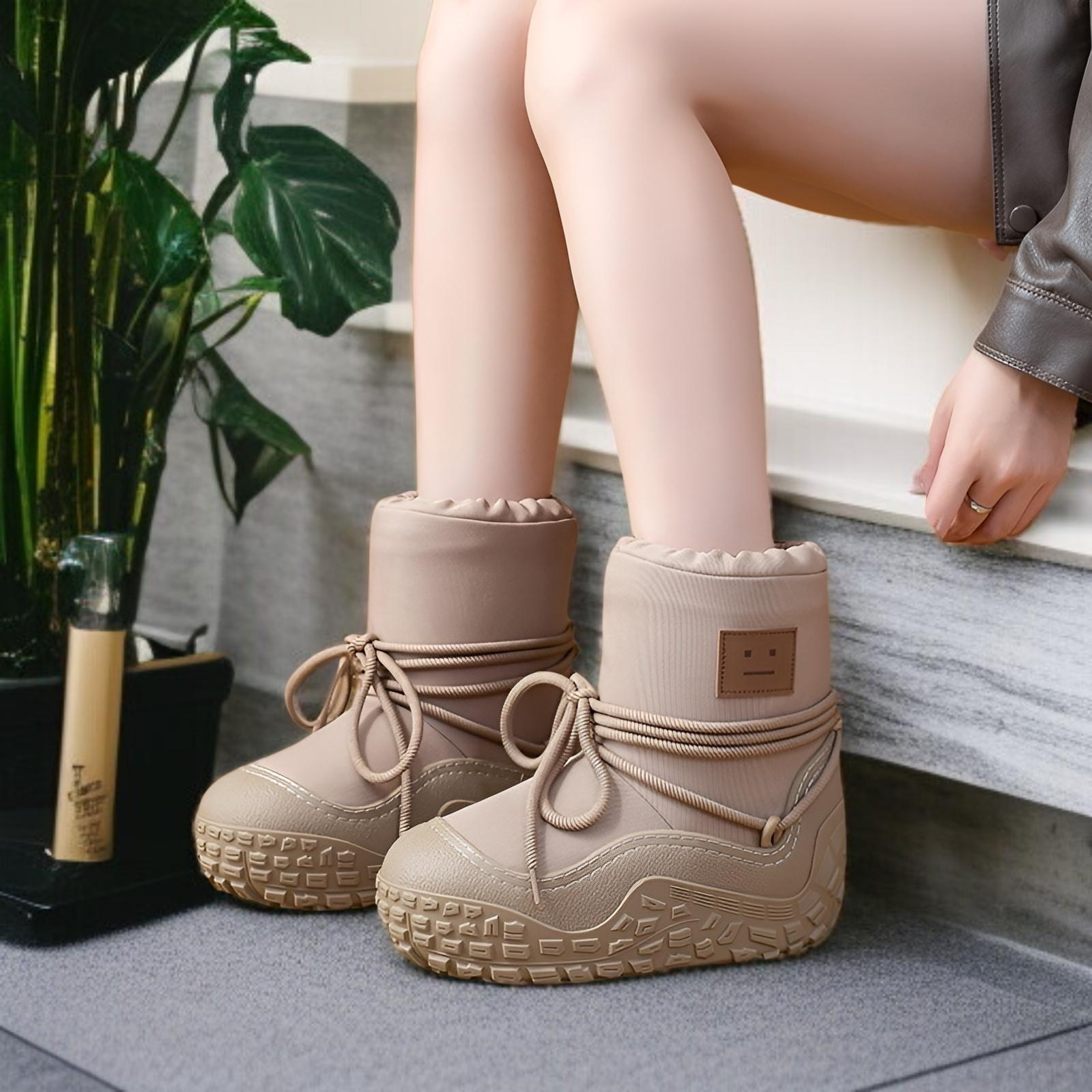 スノーブーツ レディース 2025 冬 超ホット 厚手 暖かい 袖 コットンブーツ 滑り止め ウォーターブーツ おしゃれ 大きいサイズ 北東ブーツ レディース