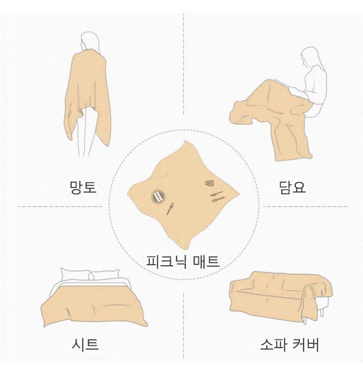 세탁이 간편한 실용적인 소파커버