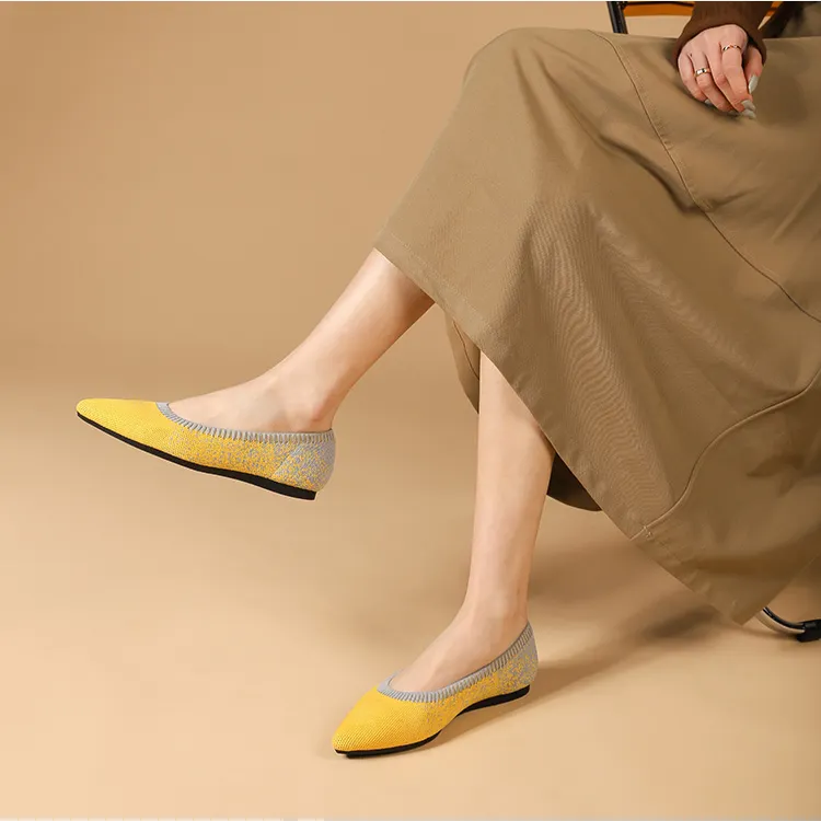 ニットパンプス