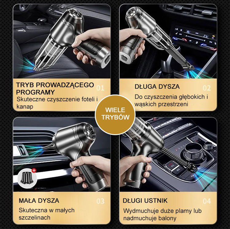 Ręczny odkurzacz samochodowy/domowy