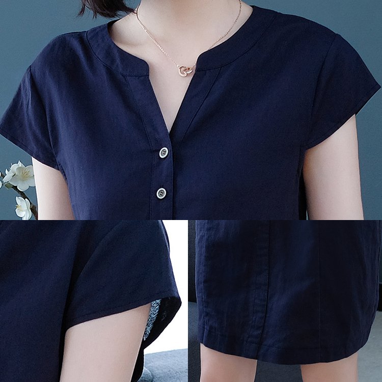 自己染的衣服！「卓也藍染」夏季顯瘦減齡連衣裙