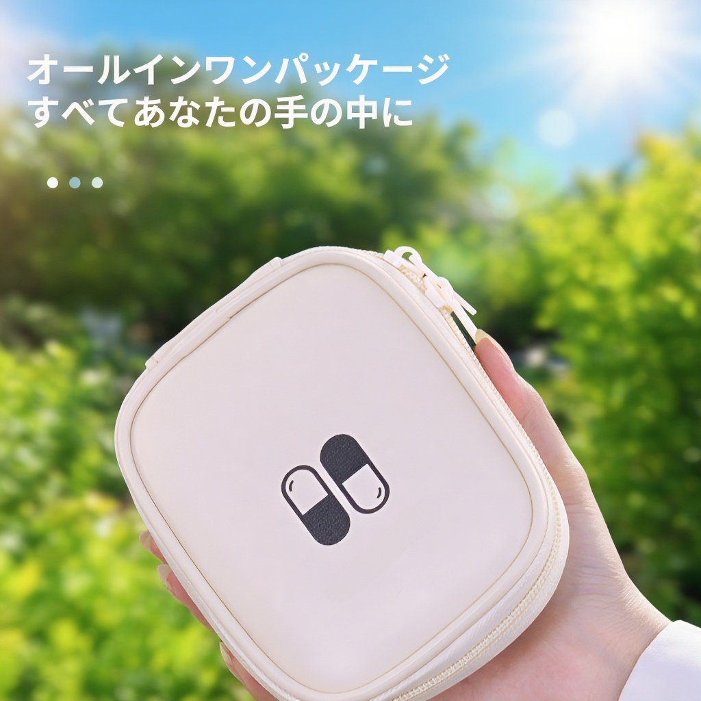 家族用アウトドア薬収納バッグ