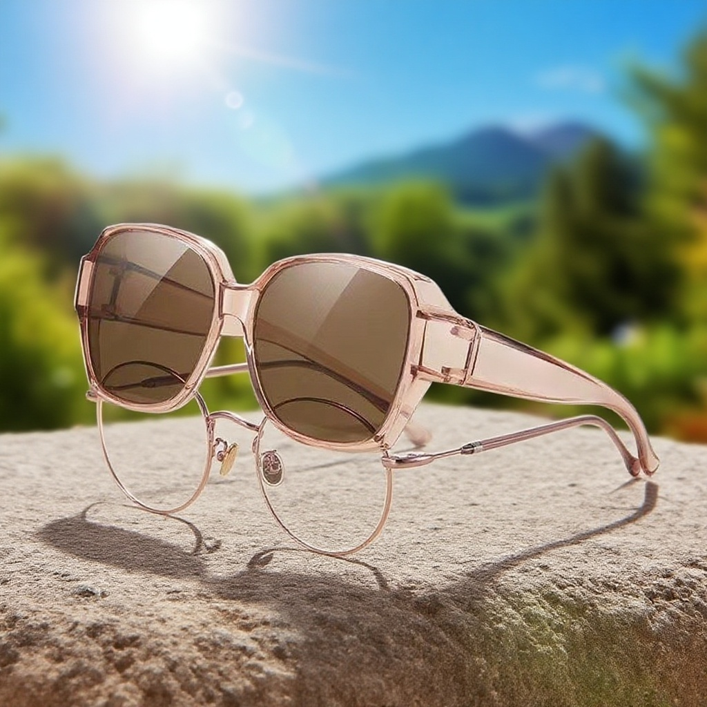 Überzieh-Sonnenbrille für optische Brillen mit stilvollem Design