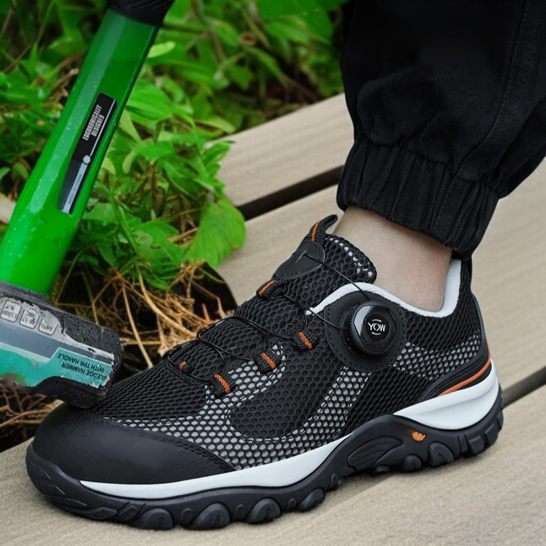 防咬・防穿機能付き安全靴の外観