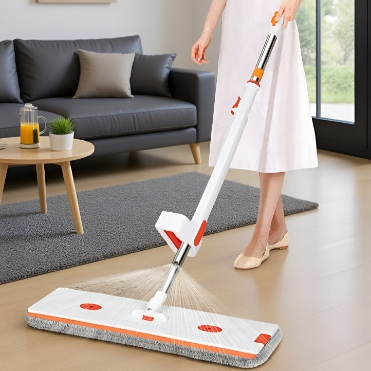 家庭用ワンステップ自動洗浄モップ 乾湿両用