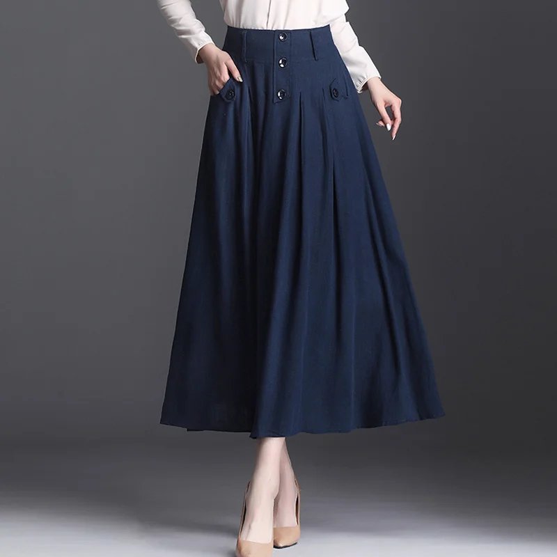 顯瘦遮胯冰絲A字半身裙