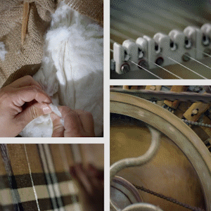 メンズ立ち襟ニット