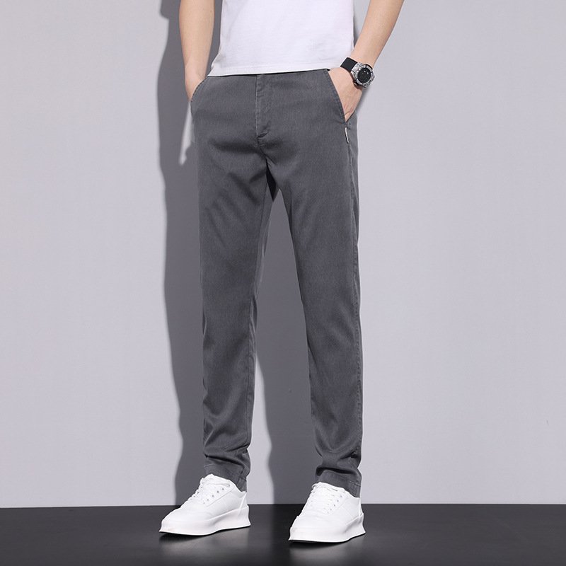 비즈니스 캐주얼 팬츠 남성 아이스 스판 팬츠