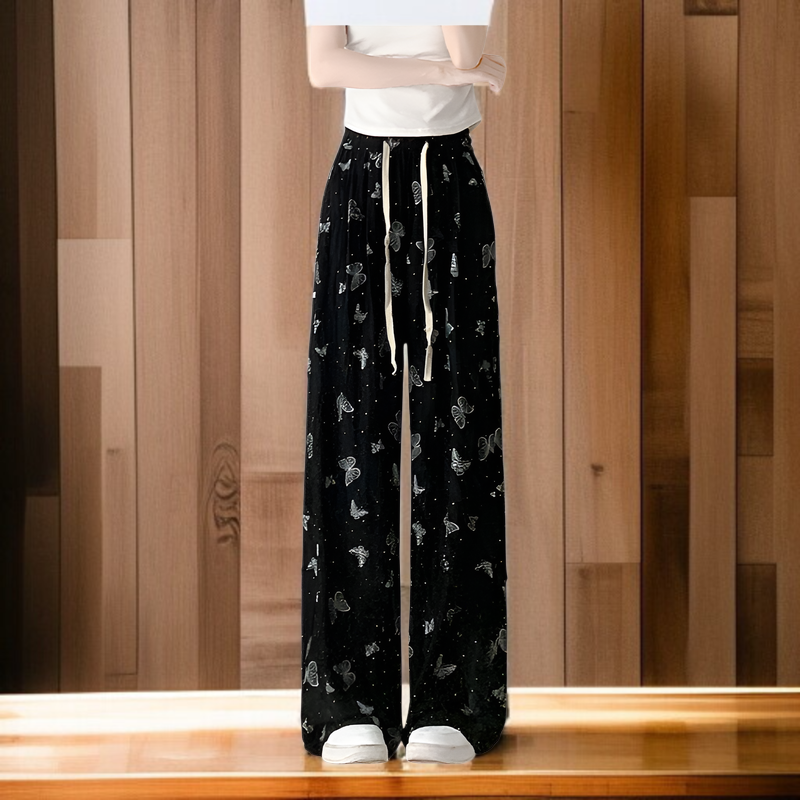 ホワイトバタフライホールデザインのヤマモトパンツ全体画像