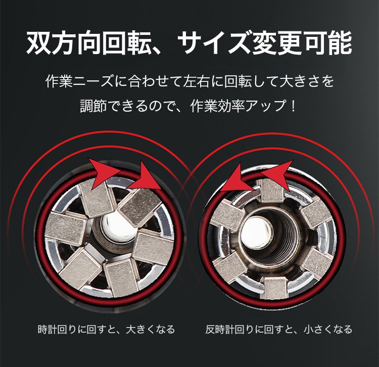 高品質素材で作られたマジックソケットレンチ