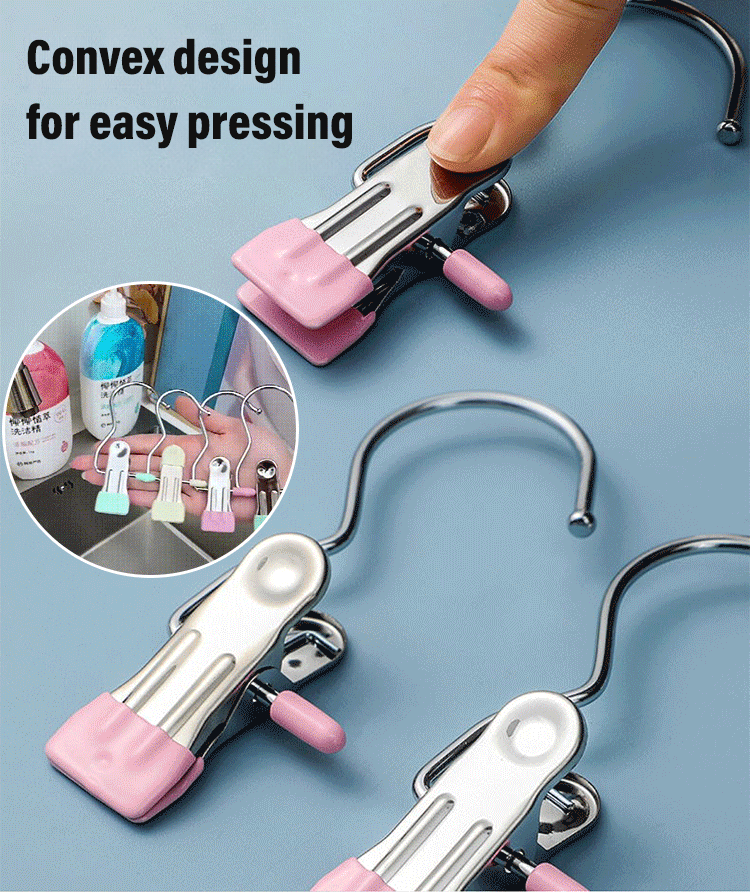 Stainless steel hanging hooks/clips