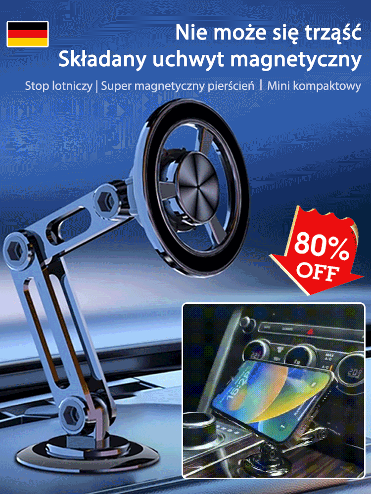 Składany wspornik magnetyczny