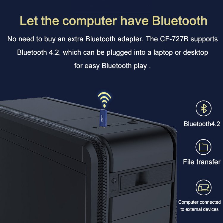 USB WiFi Bluetooth 2-in-1 adapter