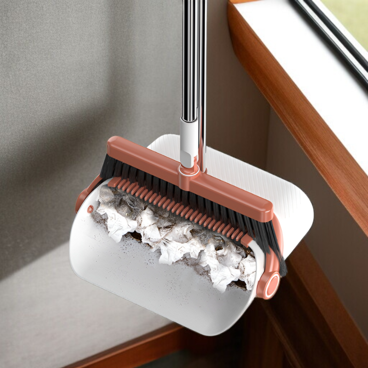 ちりとりの省スペース収納イメージ